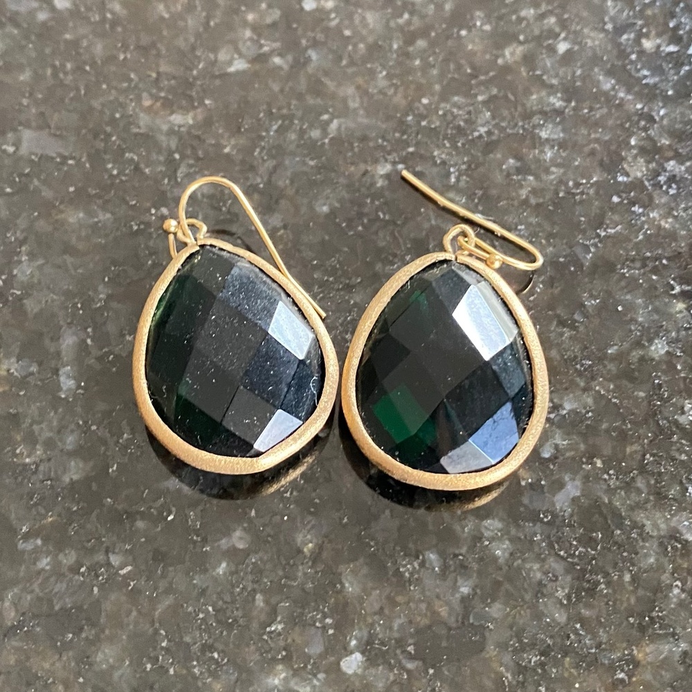 Golden/green earrings $5 if bundled